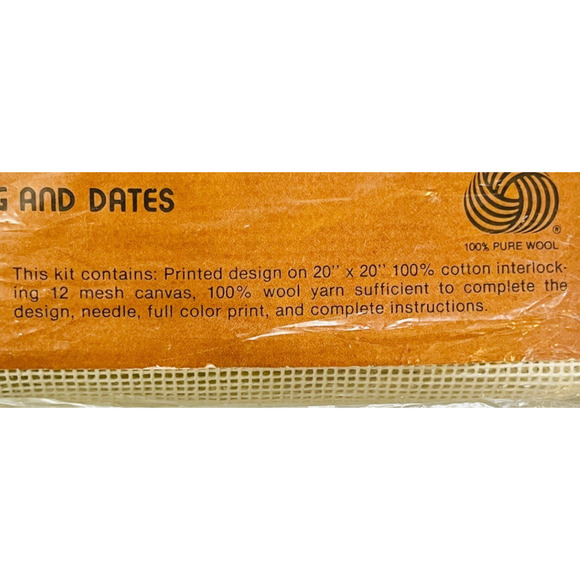 Sunset Needlepoint Kit Our Family Tree #6905 Vintage 1980 Ancestry Kooler READ - Picture 7 of 9